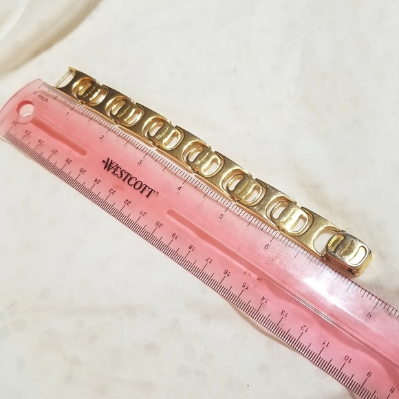 SALVATORE FERRAGAMO Gold Plated VALA Buckle LOGO Bracelet - Picture 5 of 8